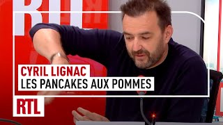 Cyril Lignac  pancakes aux pommes [upl. by Kcirdef]