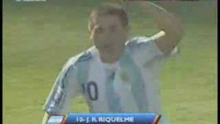 Riquelmes Amazing Free Kick Goal [upl. by Accever440]