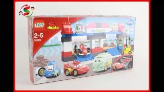 Lego Duplo CARS 2 Build Lightning McQueen Fillmore Guido Disney Pixar 5829 Buildable Toys [upl. by Aryaz2]