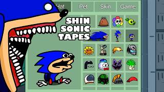 Chaos  Shin Sonic Tapes in Among Us ◉ funny animation  1000 iQ impostor [upl. by Enuj506]