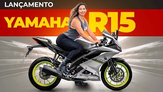 NOVA R15 NO BRASIL TESTE YAMAHA R15 PREÇO CORES E FICHA TÉCNICA YZF R 15  LANÇAMENTO [upl. by Esidarap]