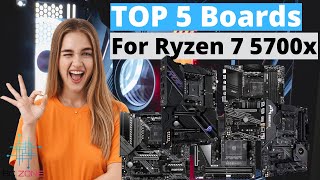 THE BEST MOTHERBOARDS FOR RYZEN 7 5700X TOP 5 [upl. by Alyak]