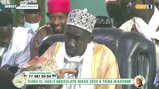 Causerie de Cheikh Ibrahima Abdoulaye Niass  Ziara El Hadji Abdoulaye Niass 2023 [upl. by Otnas582]