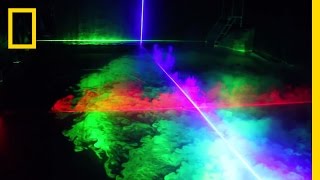 Indoor Volcano Gets Laser Treatment  National Geographic [upl. by Uzial778]