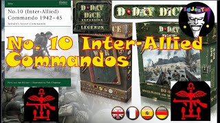 DDay Dice All Expansions Gold Beach With No 10 InterAllied Commandos Unit [upl. by Claudius]