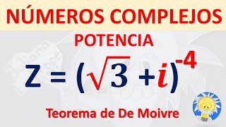 📌 TEOREMA DE MOIVRE Número complejo a la potencia n  Numeros Complejos Potencia  Juliana la Profe [upl. by Aramois857]