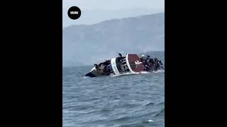 Boat Accident in Lake Kivu in DRC  RWANDA  Capsize [upl. by Howlond]