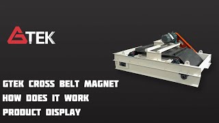 GTEK High Efficiency Cross Belt Magnet in Action [upl. by Capps637]