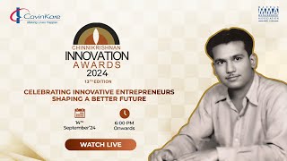 Chinnikrishnan Innovation Awards 2024  13th Edition  Cavinkare  MMA  IIT Madras  14th Sep [upl. by Hardunn912]