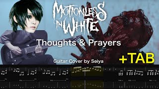 TAB Motionless In White  Thoughts amp Prayers Guitar Cover  TAB [upl. by Aneleve]