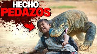 ¡Este niño fue partido por la mitad por un dragón de Komodo delante de sus amigos [upl. by Aivirt]