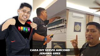 CARA DIY SERVIS AIRCOND JENAMA GREE [upl. by Karina]