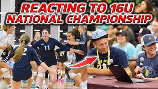 16U Girls NATIONAL CHAMPIONSHIP  Live Reaction [upl. by Jenkel]