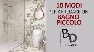 10 MODI per arredare un BAGNO PICCOLO  Belula Design [upl. by Artek]