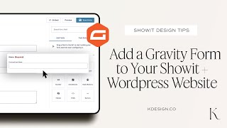 How to Add a Gravity Form to Your Showit  Wordpress Website [upl. by Knowles]