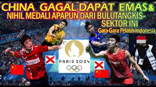 China Gagal Total Raih Medali Bulutangkis Olimpiade 2024 Di Tunggal Putera [upl. by Butte337]