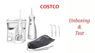 Waterpik Ultra Plus and Cordless Pearl Water Flosser Combo Pack  Costco  Unboxing amp Test [upl. by Aushoj354]