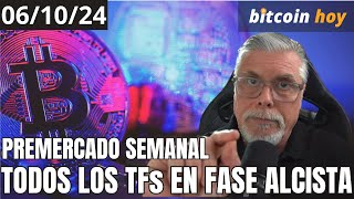 TODOS LOS TIMEFRAMES NEGOCIAN FASES ALCISTAS  PROYECCIÓN SEMANAL Y PLAN PARA BTC [upl. by Aerdnua]