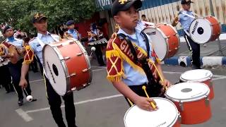 Drumband quotSMK PENERBANGAN ANGKASAquot dalam rangka HUT INKA [upl. by Berey935]