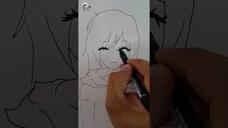 How to Draw Easy Anime  Easy Drawing Anime Girl  Anime Drawing Step by Step for beginners [upl. by Dryden]