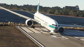 Temblor muy fuerte cuando el avión aterrizó en el aeropuerto Merrill C Meigs Field [upl. by Waverly]