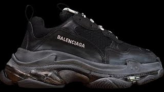 Yeskickscn BALENCIAGA TRIPLE S Black and Grey [upl. by Karee68]