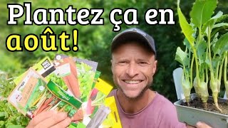 Semis en août 14 LÉGUMES que vous pouvez semer MAINTENANT [upl. by Arlette585]