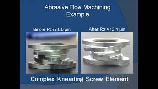 Abrasive Flow Machining extrude honing from Arrow Finishing Inc [upl. by Old]