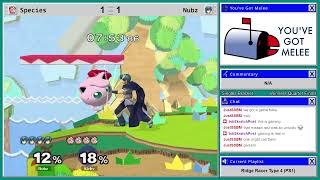 YGM 14 WQF  AEBX  Species JigglyPuff Vs Nubz Marth  Melee [upl. by Otaner]