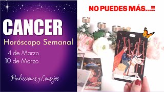 ⭐️CANCER EN POCOS DÍAS ESTO VA A EXPLOTAR LE ROMPERÁS EL CORAZÓN💣💔HOROSCOPO SEMANAL CordeliaTarot [upl. by Nyledam]