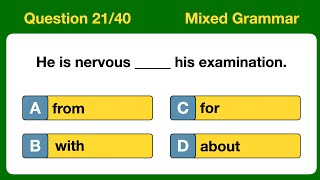 PREPOSITIONS FOR ALL English Prepositions Grammar Quiz A2B1 Level preposition english [upl. by Ancell]