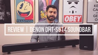 Review  Denon DHTS514 Soundbar With Wireless Subwoofer [upl. by Sokairyk]