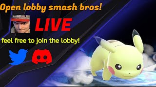 Calling All Smash Bros Fans Join and have some fun  Live Open Lobby [upl. by Aw196]