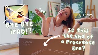 WACOM CINTIQ PRO 24  UNBOXING  INSTALLATION  FIRST IMPRESSIONS  Giving up my iPad [upl. by Malachy]