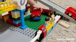 Duplo Playing Time With Cars In Car Parking Building [upl. by Assillam759]