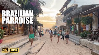 Jericoacoara Brazil 🇧🇷 Sandy Streets Stunning Golden Hour Walk ☀️ 2023 4K HDR Walking Tour [upl. by Columba]