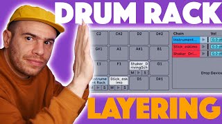 How To Layer Drums In Ableton Drum Rack [upl. by Bourgeois]