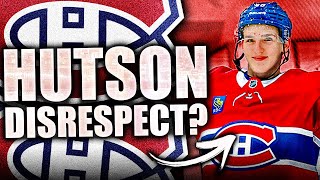 DID LANE HUTSON JUST GET DISRESPECTED BIG TIME Montreal Canadiens Top Prospect News [upl. by Anaes]