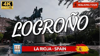 LOGROÑO 4K 🇪🇸 WALKING TOUR🚶‍♂️🍷 La Rioja SPAIN☀️ [upl. by Jonas]