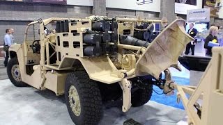 Boeing Phantom Badger combat support vehicle in 120mm mortar carrier version at AUSA 2014 [upl. by Elden]