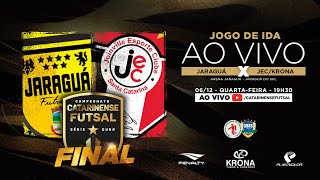 CAMPEONATO CATARINENSE SÉRIE OURO 2023  FINAL  Jaraguá Futsal X JECKrona [upl. by Atig669]