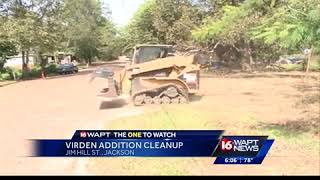 Volunteers clean up Virden Addition [upl. by Susejedesoj]