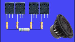 DIY Ultra subwoofer Bass Amplifier with transistor How to make Subwoofer Bass Amplifier at home [upl. by Nosdrahcir]