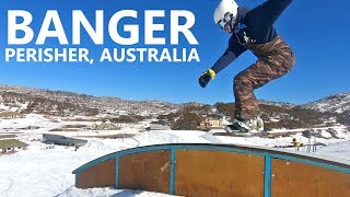 Banger Park Day Snowboarding  Perisher Australia [upl. by Ecirbaf424]