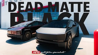 DEAD MATTE BLACK CYBERTRUCK WRAP  AFS WRAPS [upl. by Anilat]