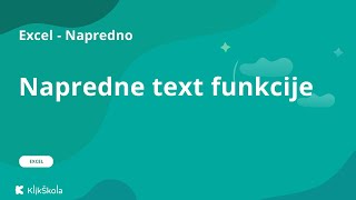 Napredne text funkcije u Excelu [upl. by Bobbe419]