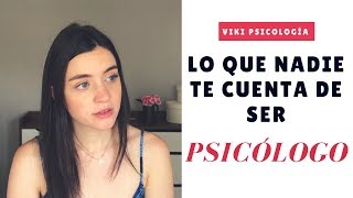 Lo que nadie te dice de ser PSICOLOGO PSICOLOGIA [upl. by Spieler]