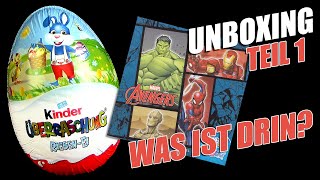 kinder Überraschung ® Riesen Ei mit Marvel © Avengers Figur  Welcher Superheld ist drin  Teil 1 [upl. by Hanyaz1]