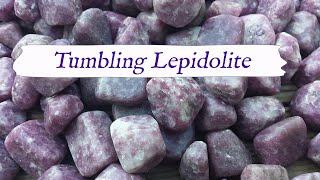 Tumbling Lepidolite  From Start to Finish Rotary Tumbling Tips amp Techniques [upl. by Toulon684]