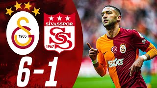 Galatasaray 61 Sivasspor  Maç Özeti  Önemli Kareler [upl. by Maupin]